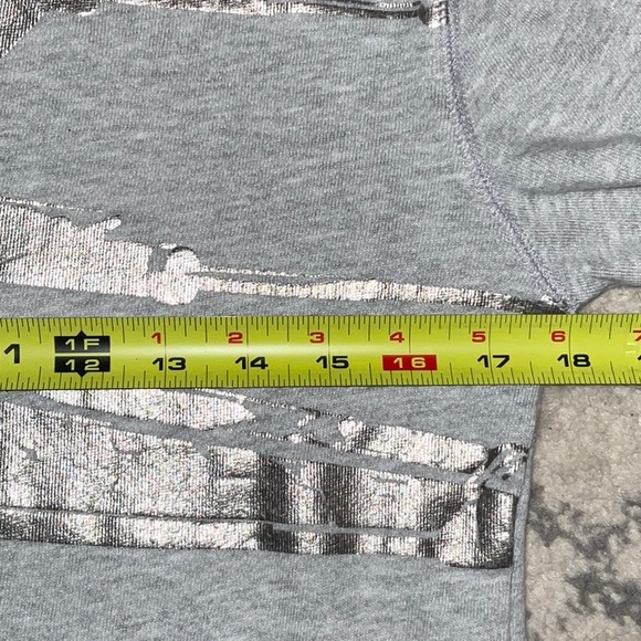 NWOT Girls CREWCUTS Star Wars Foil X-Wing Heather Grey Terry Sweatshirt, 14 - Picture 5 of 11